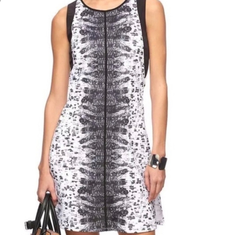 Reed Black and White Dress